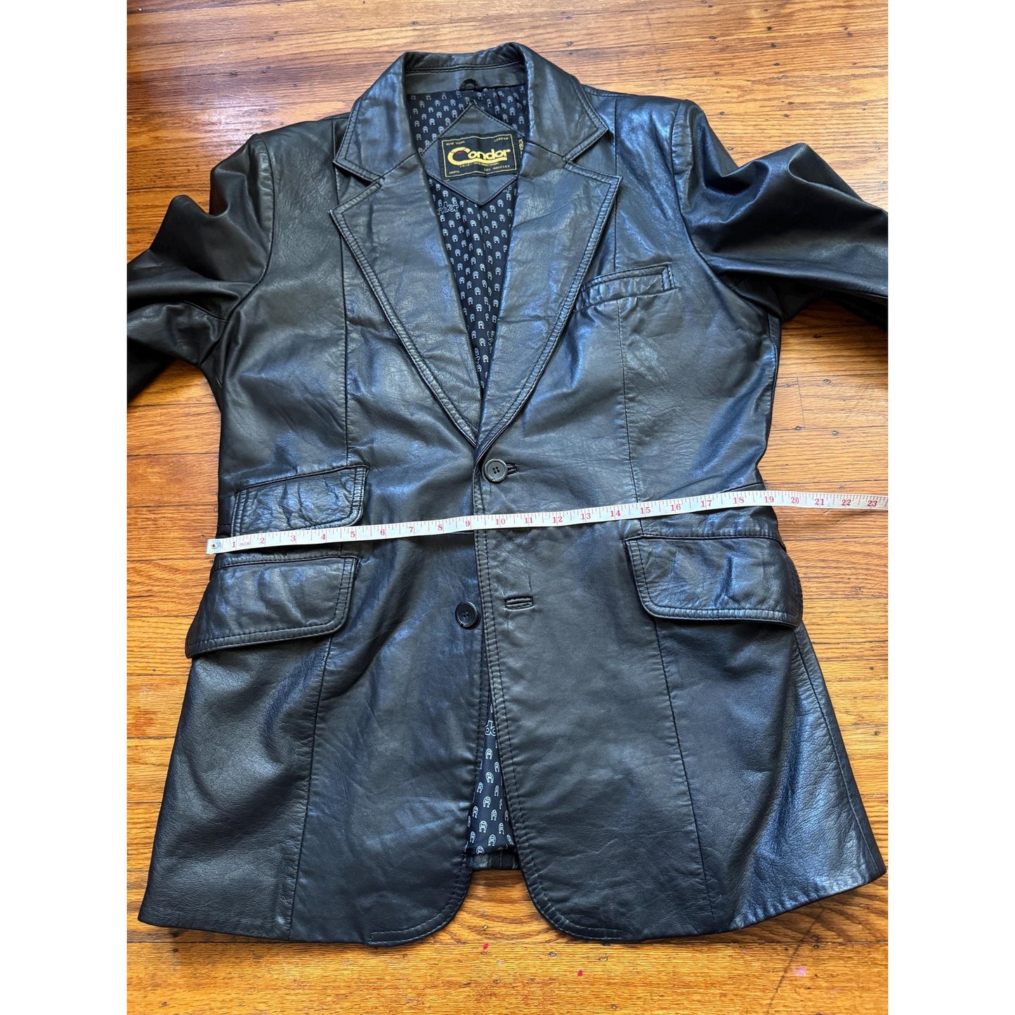 Men's Vintage Leather Blazer, Large/ 42