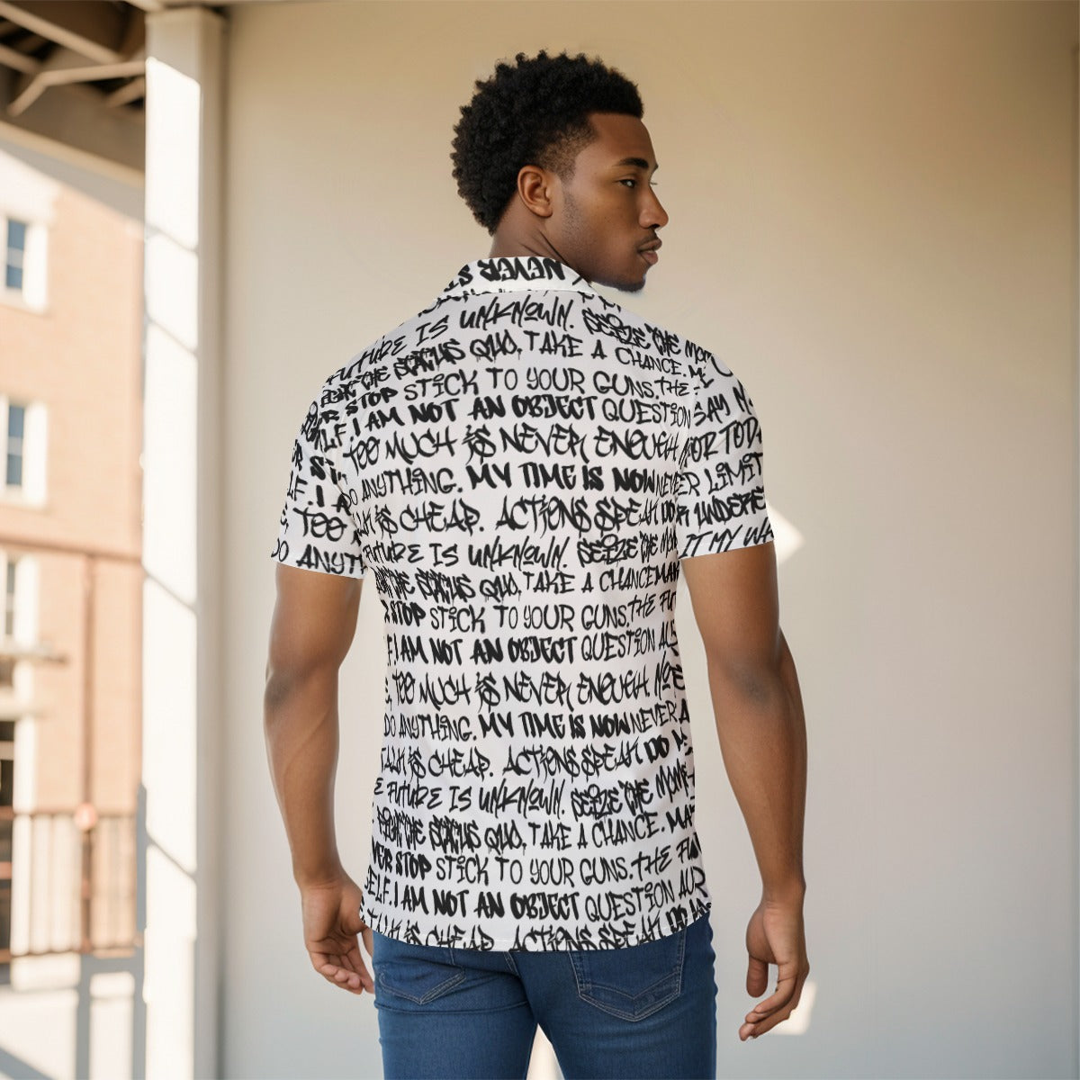 Men's Graffiti Short Sleeve Shirt