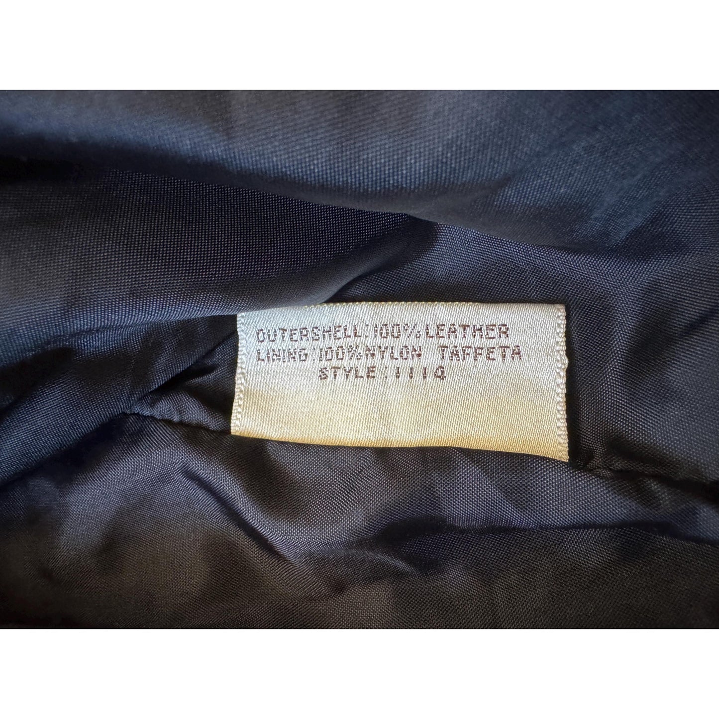 Vintage Black Leather Women's Jacket, L