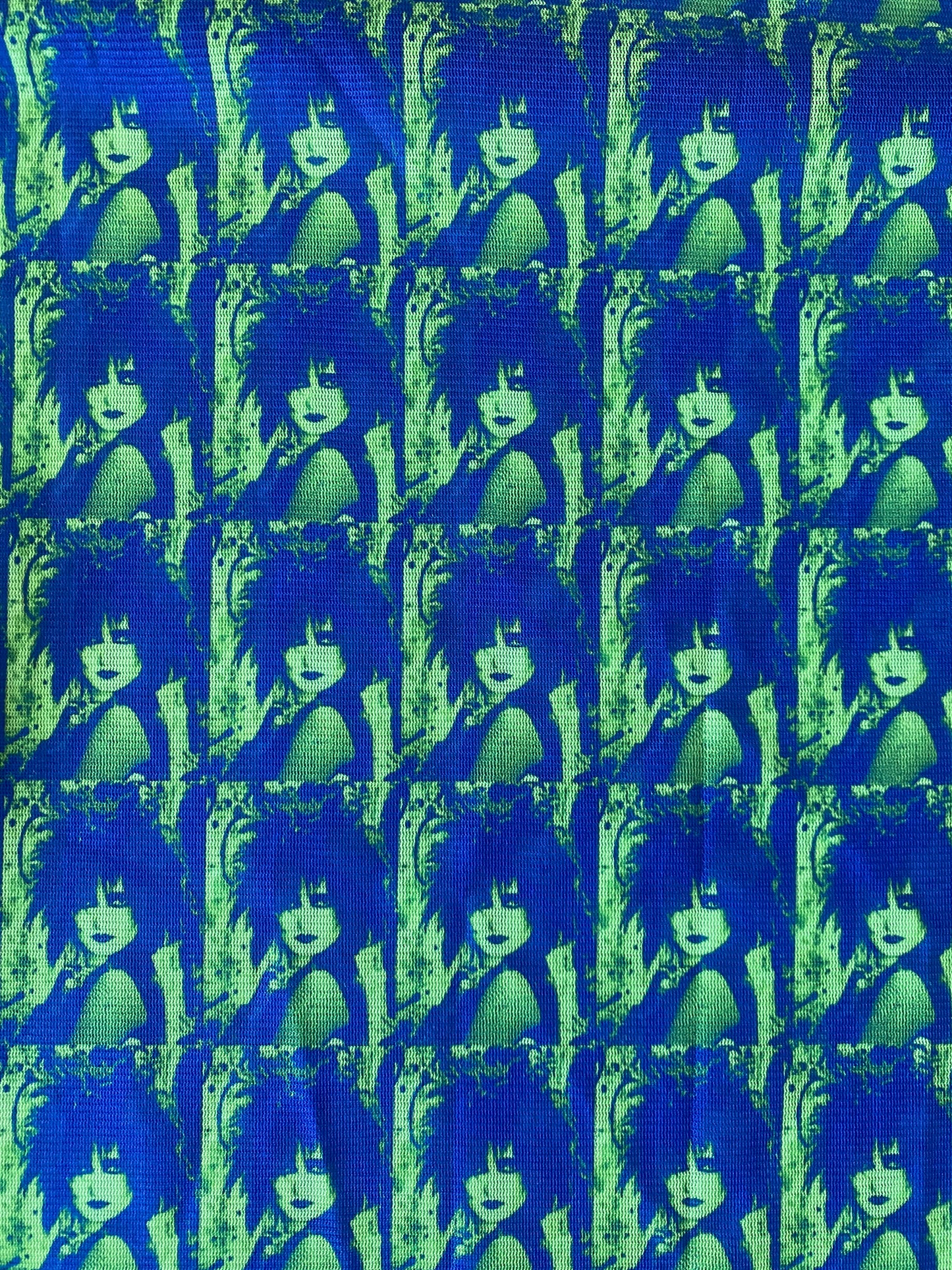Siouxsie Peacock Print Mesh Crop Top - Punk Majesty Streetwear
