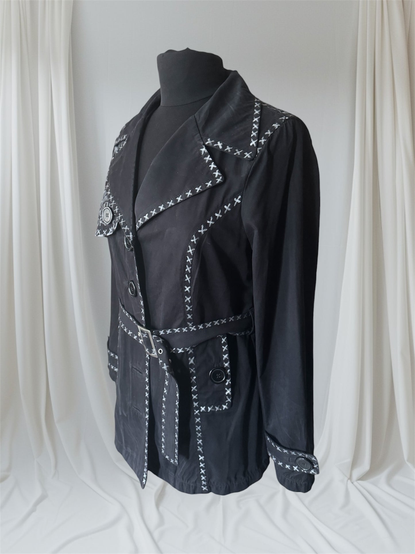 Women's Trench Coat - The Future is Unknown- L