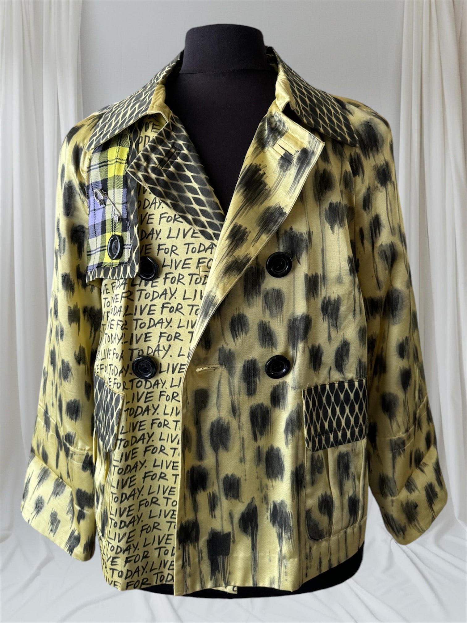womens chartreuse custom coat