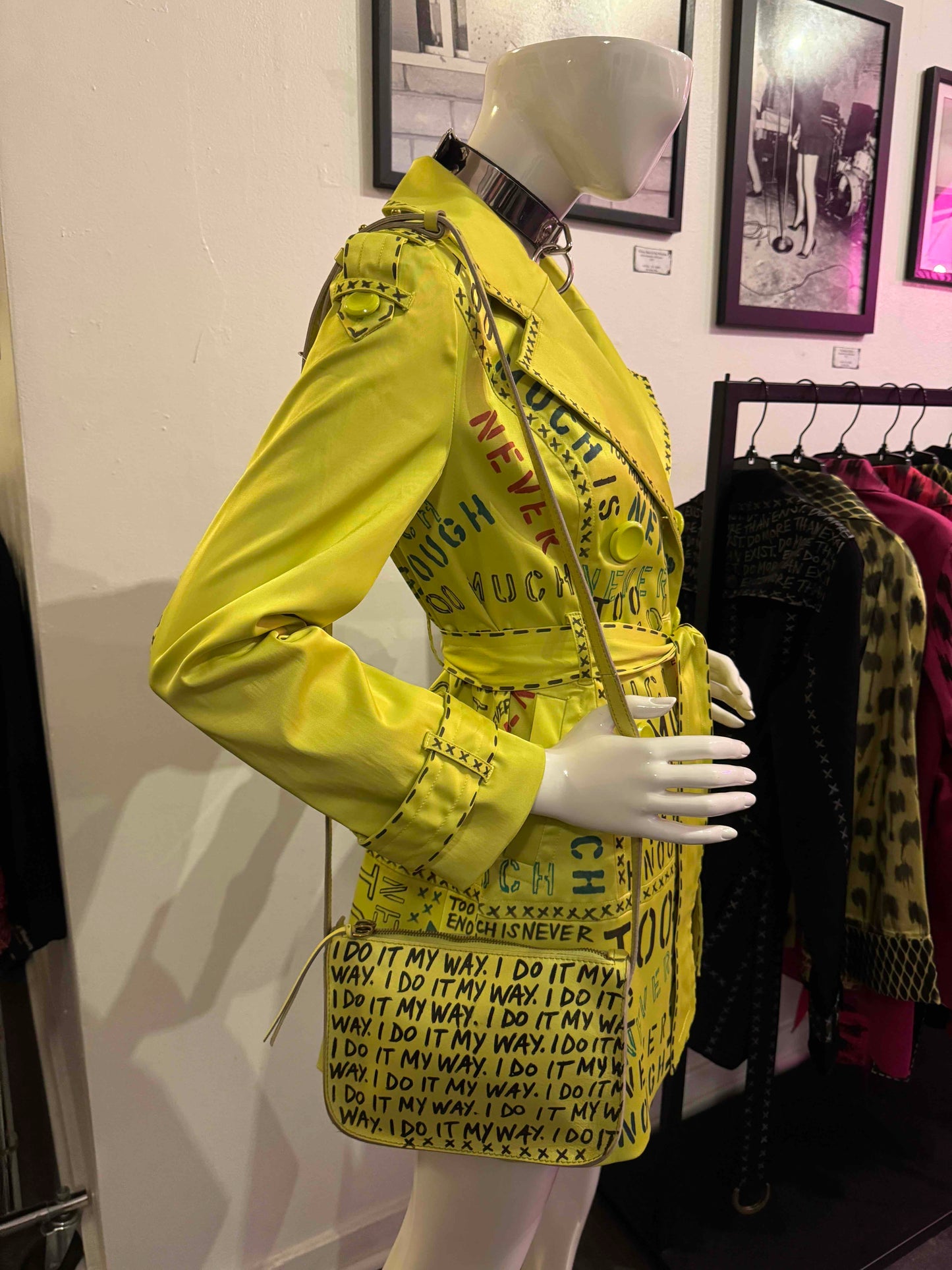 Chartreuse Leather I Do it My Way Purse