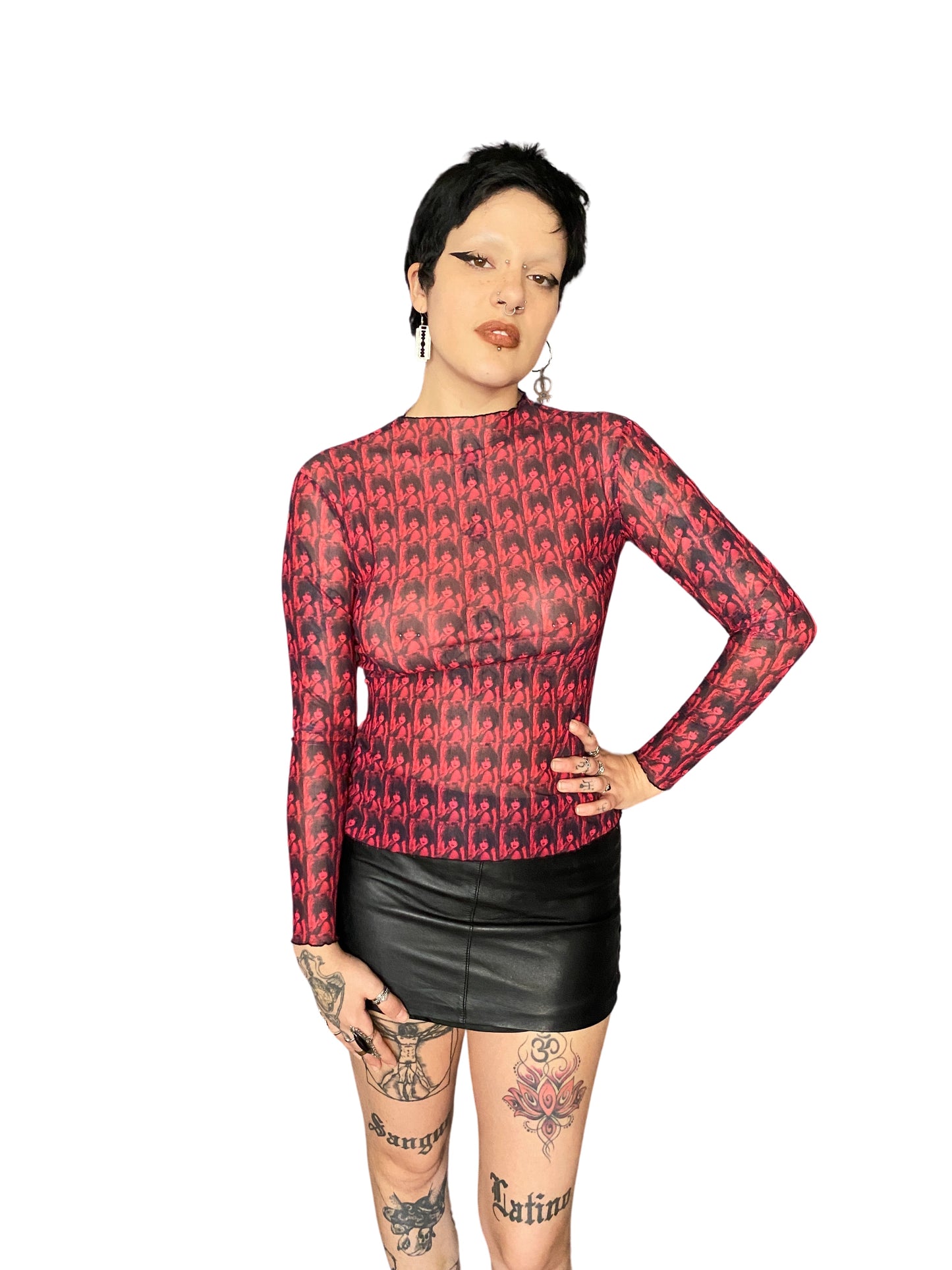 punk mesh top