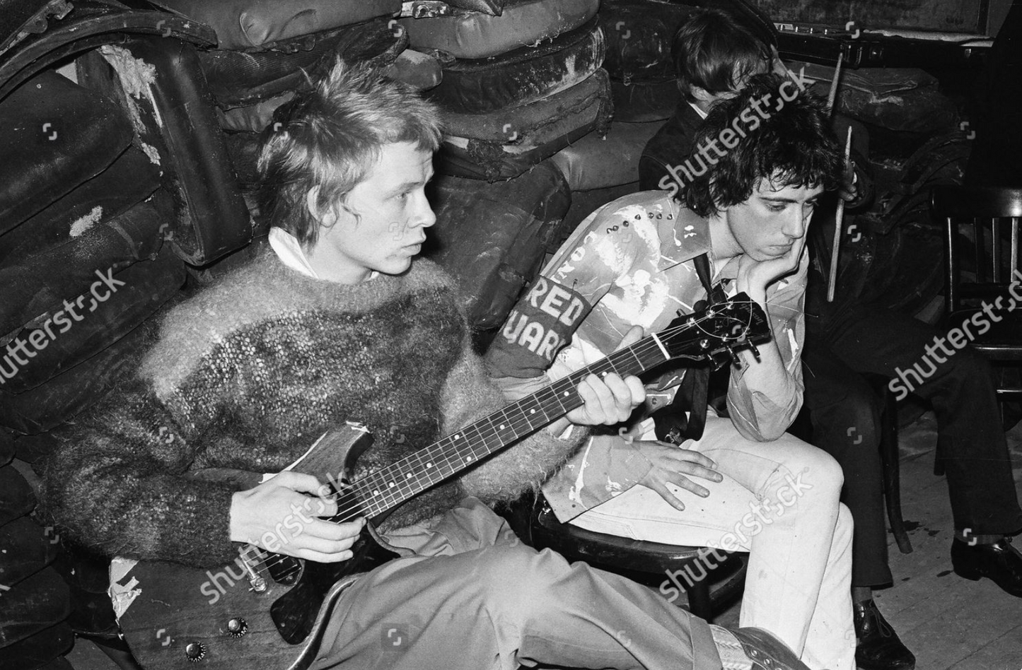 Paul Cook (Sex Pistols) & Mick Jones (The Clash) 1977