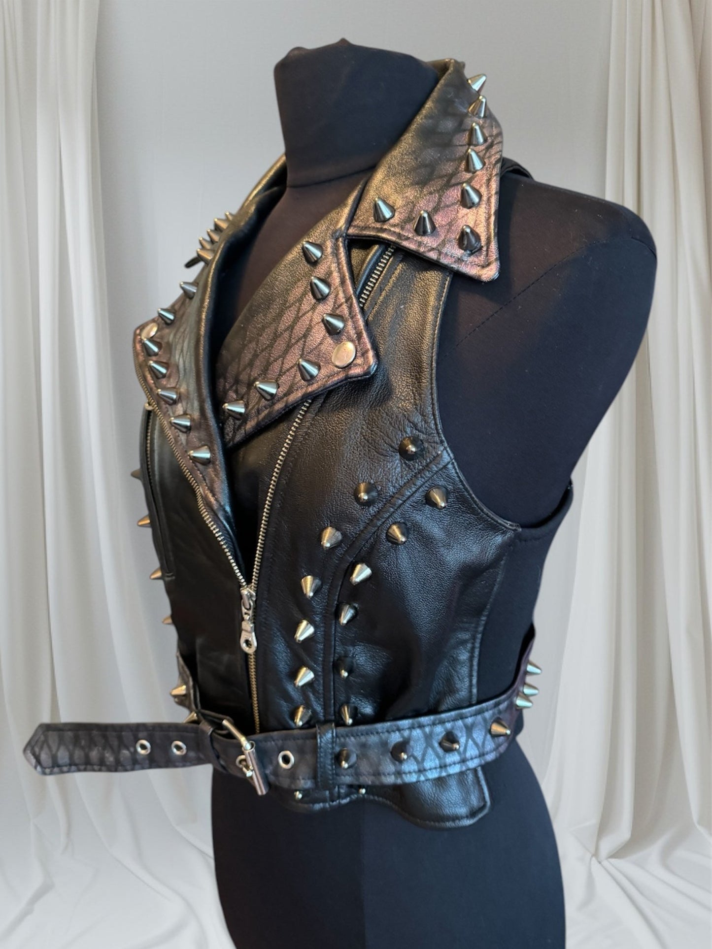 womens studded vest