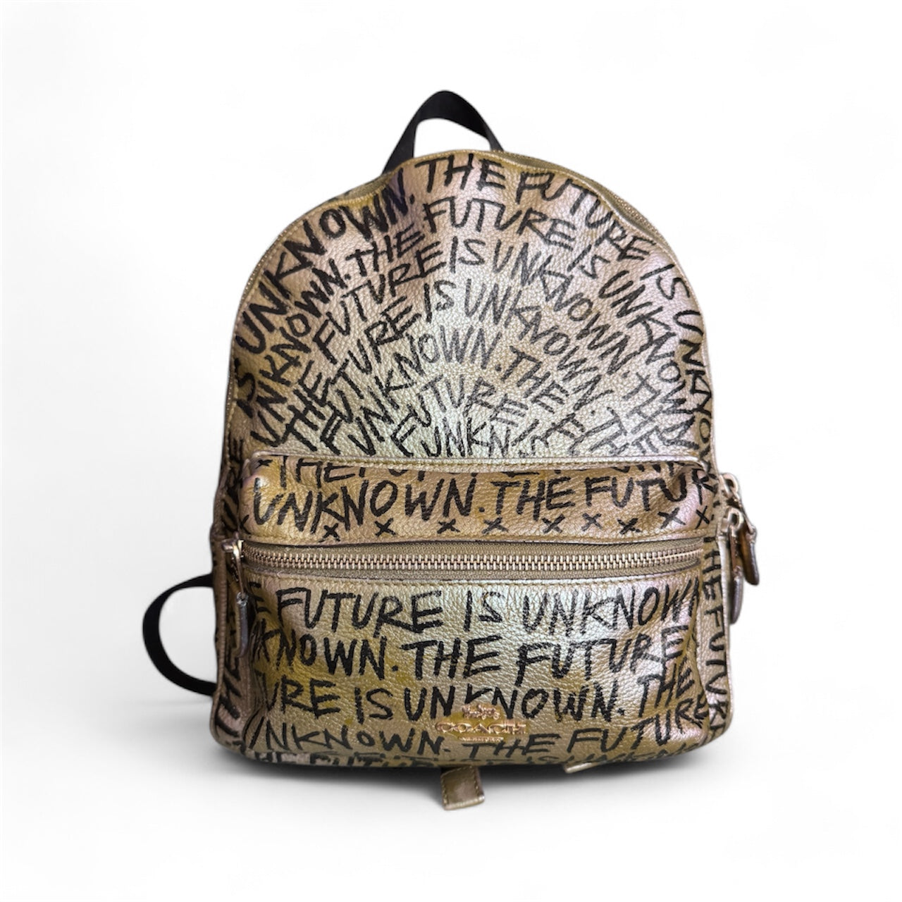 THE FUTURE IS UNKNOWN Leather Backpack