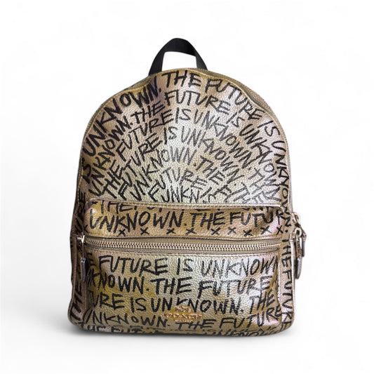THE FUTURE IS UNKNOWN Leather Backpack