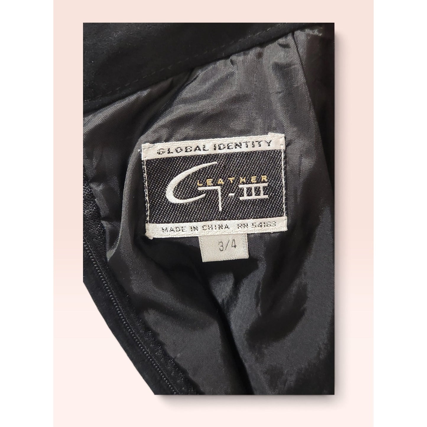Suede Leather Skirt Black