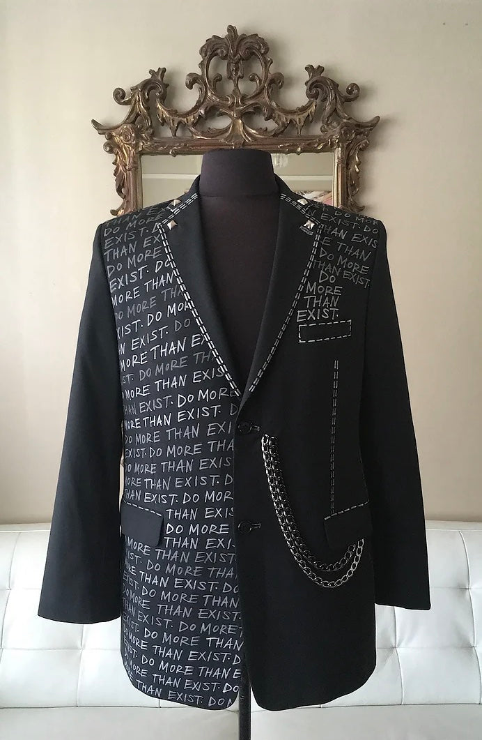 DO MORE THAN EXIST Size 38 Mens Suit Jacket - Punk Majesty Streetwear
