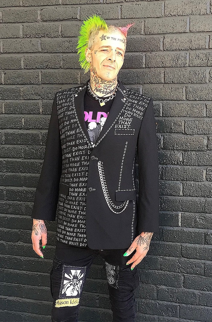 DO MORE THAN EXIST Size 38 Mens Suit Jacket - Punk Majesty Streetwear