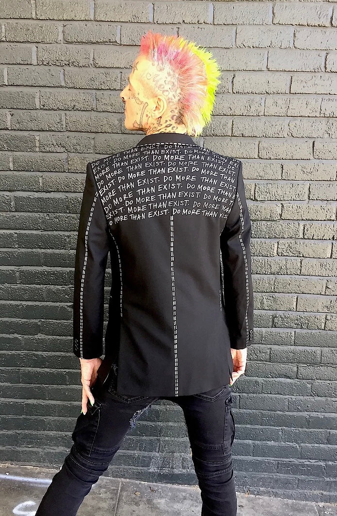 DO MORE THAN EXIST Size 38 Mens Suit Jacket - Punk Majesty Streetwear