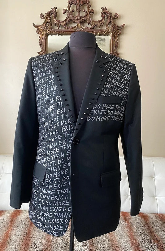 DO MORE THAN EXIST Size 40 Mens Suit Jacket - Punk Majesty Streetwear