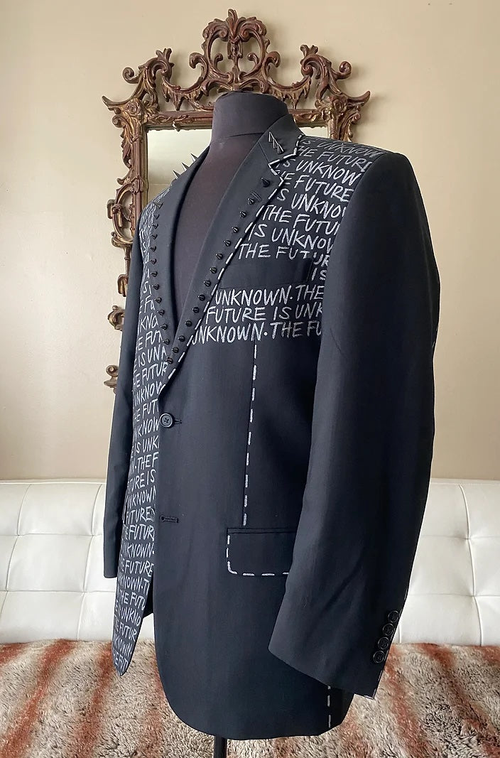 THE FUTURE IS UNKNOWN, Size 40 Mens Suit Jacket - Punk Majesty Streetwear