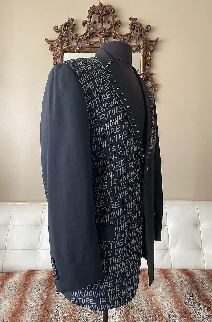 THE FUTURE IS UNKNOWN, Size 40 Mens Suit Jacket - Punk Majesty Streetwear