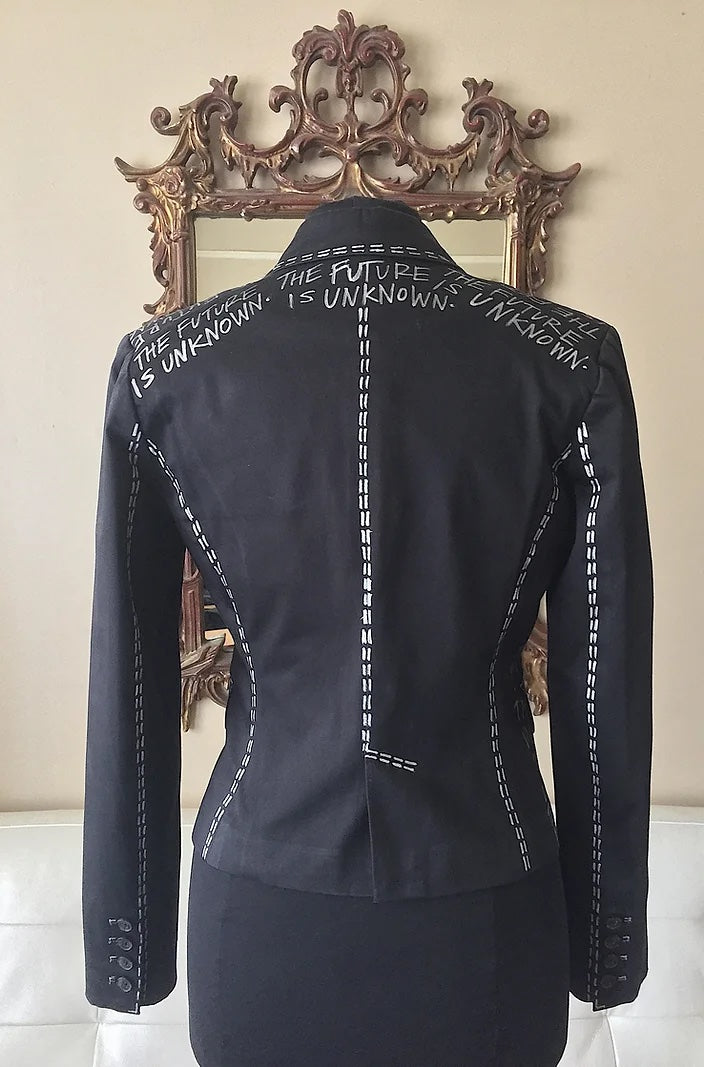 THE FUTURE IS UNKNOWN, Size 4 Womens Suit Jacket - Punk Majesty Streetwear