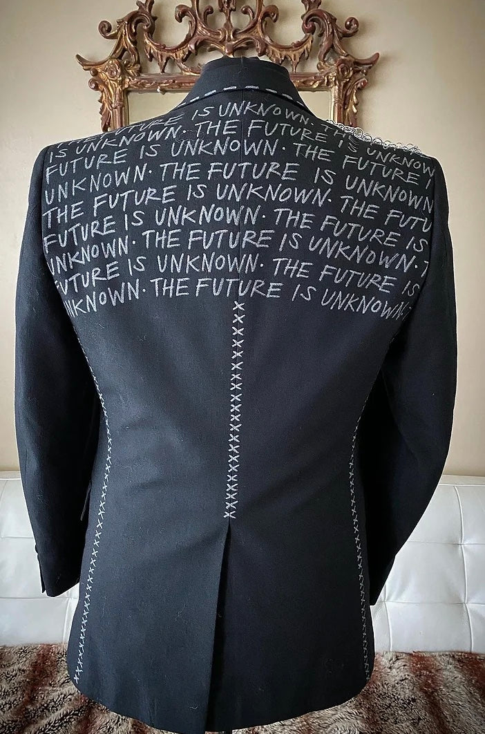 THE FUTURE IS UNKNOWN TUXEDO, Size 38 Mens Suit Jacket - Punk Majesty Streetwear