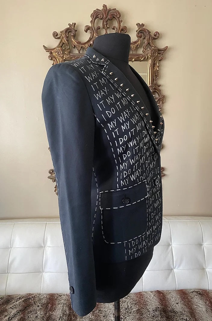 I DO IT MY WAY, Size S/ 4 Womens Suit Jacket - Punk Majesty Streetwear