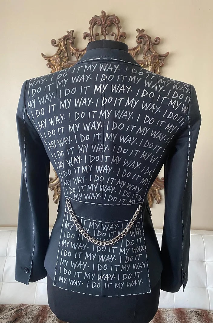 I DO IT MY WAY, Size S/ 4 Womens Suit Jacket - Punk Majesty Streetwear