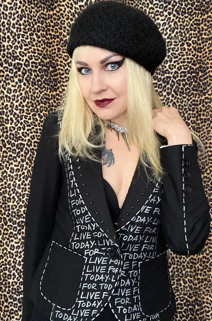 LIVE FOR TODAY, Size 4-6 Womens Suit Jacket - Punk Majesty Streetwear