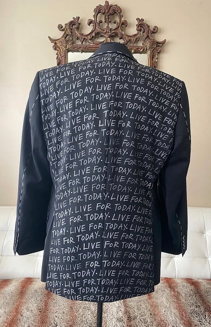LIVE FOR TODAY, Size 40 Mens Suit Jacket - Punk Majesty Streetwear