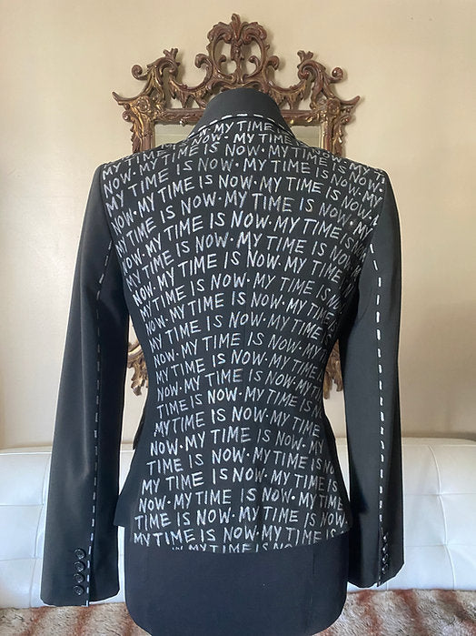 MY TIME IS NOW, Size 8 Womens Suit Jacket - Punk Majesty Streetwear