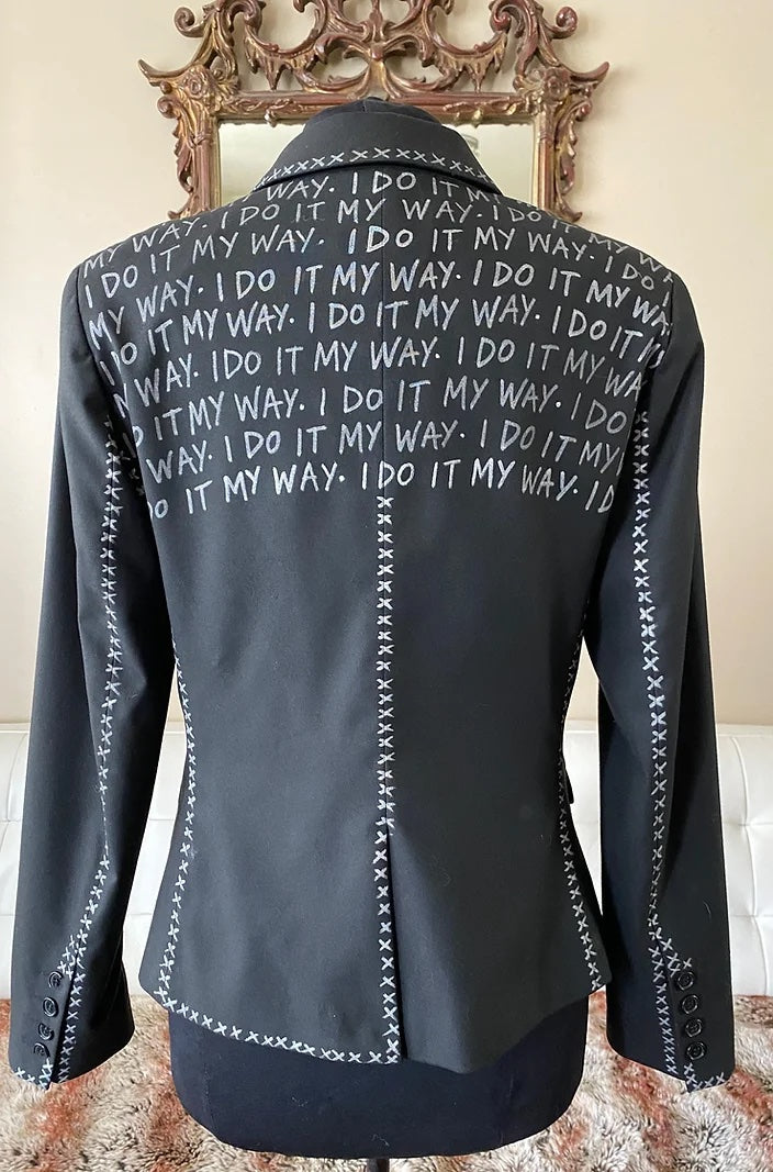 I DO IT MY WAY, Size 8 Womens Suit Jacket - Punk Majesty Streetwear