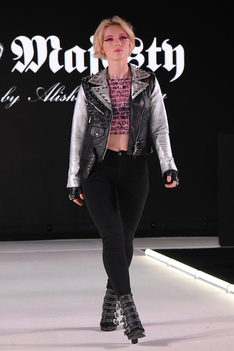 Custom Order NOTHING CAN BREAK ME Studded Lambskin Motorcycle Jacket, XS-4XL - Punk Majesty Streetwear