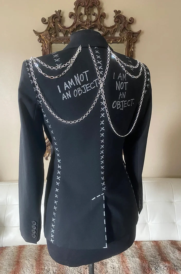 I AM NOT AN OBJECT, Size Small 2-4 Womens Suit Jacket - Punk Majesty Streetwear