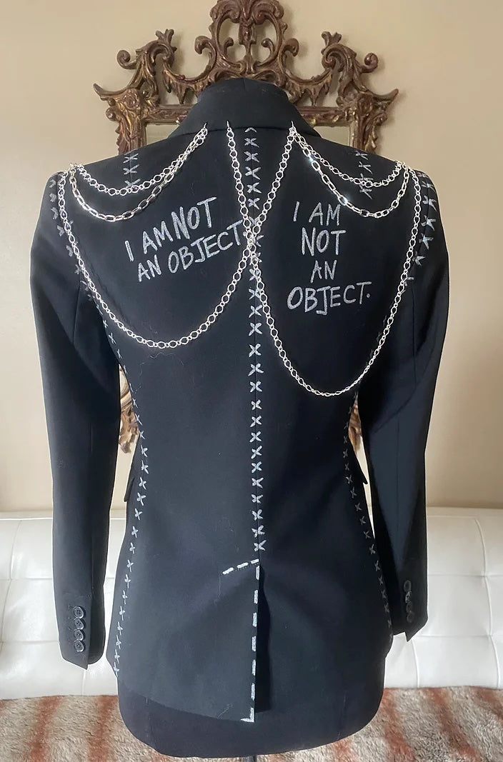 I AM NOT AN OBJECT, Size Small 2-4 Womens Suit Jacket - Punk Majesty Streetwear