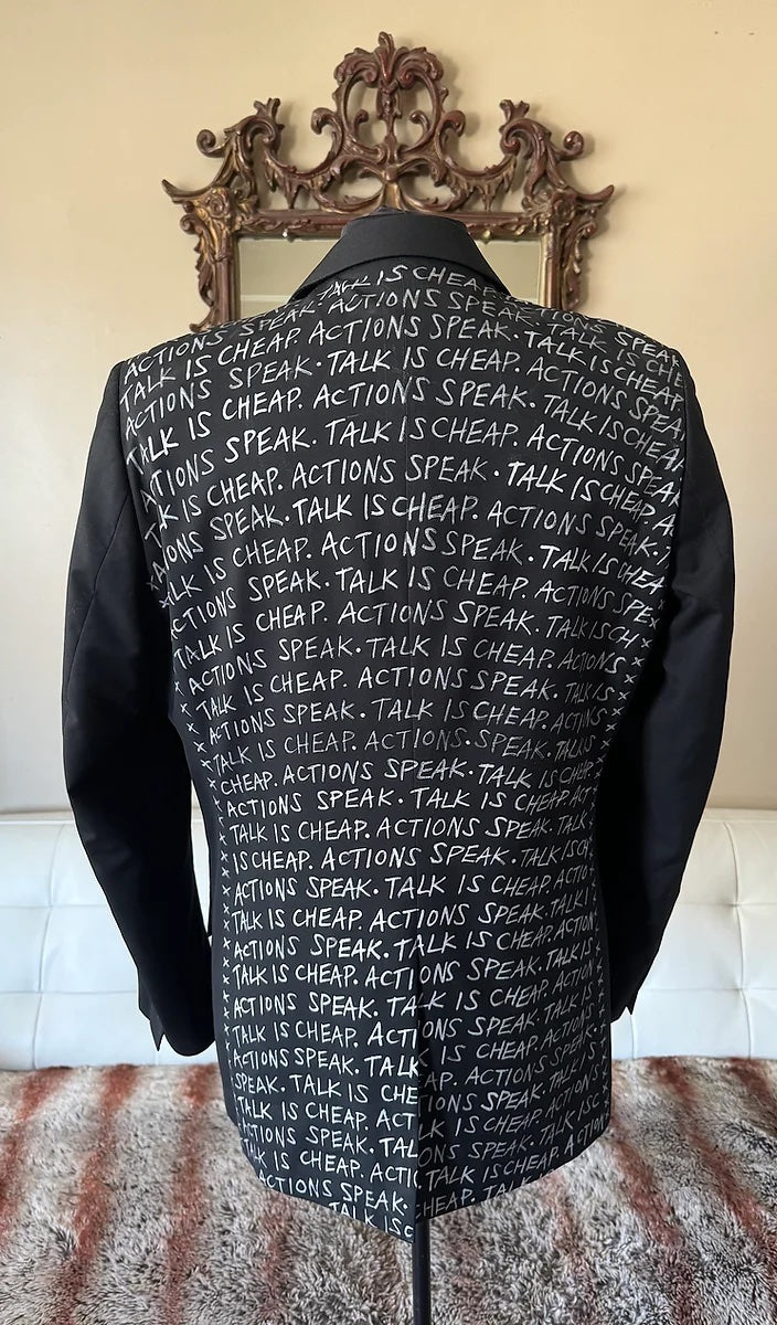 punk suit jacket with spikes