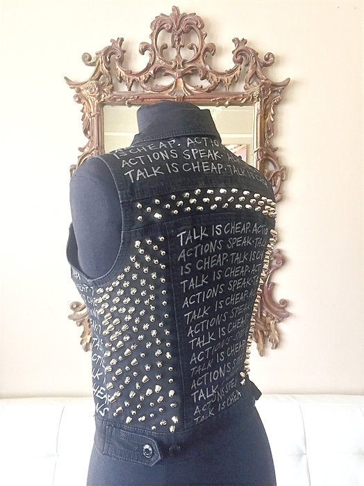 studded punk vest