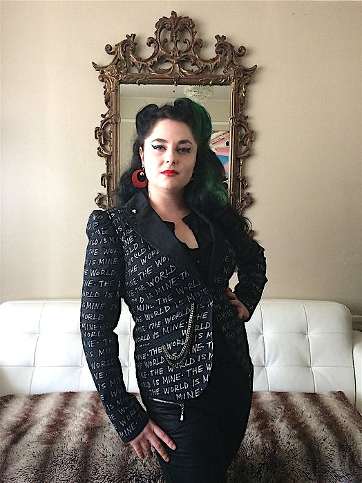 THE WORLD IS MINE Size 10 Womens Suit Jacket - Punk Majesty Streetwear