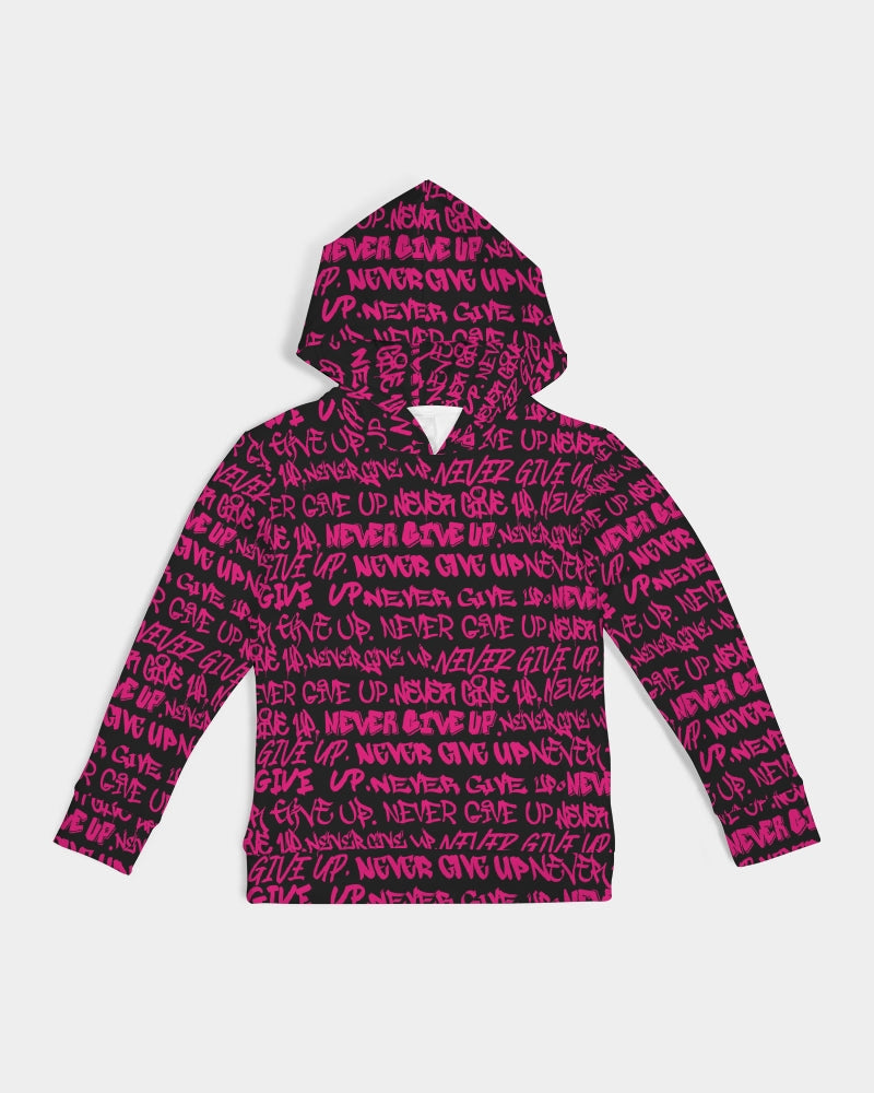 Punk Majesty NEVER GIVE UP Empowering Graffiti Kids Hoodie - Punk Majesty Streetwear