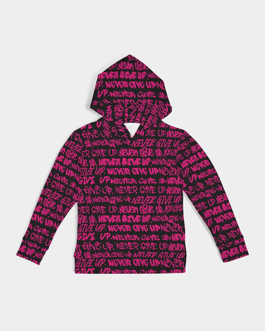 Punk Majesty NEVER GIVE UP Empowering Graffiti Kids Hoodie - Punk Majesty Streetwear