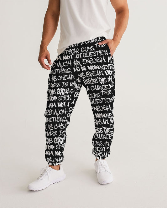 Empowering Graffiti Men's Track Pants - Punk Majesty Streetwear