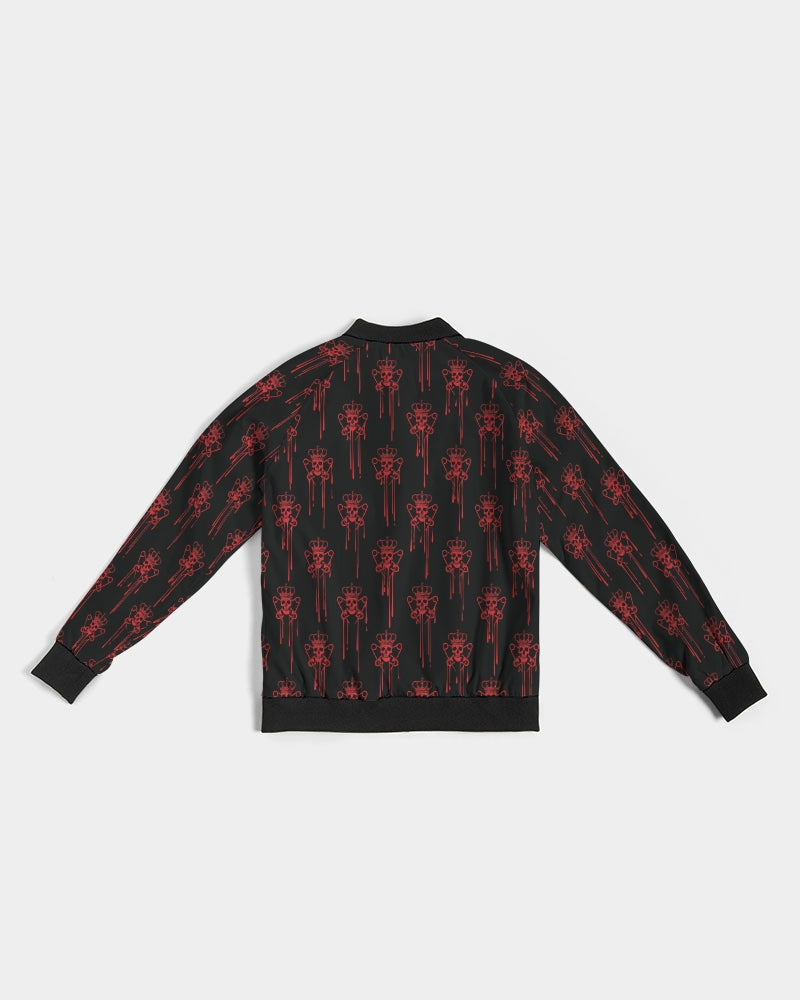 Punk Majesty Red Logo Drip Women's Bomber Jacket - Punk Majesty Streetwear