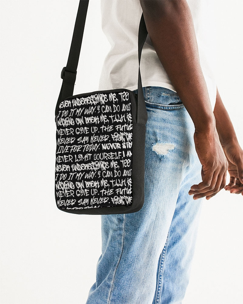 Empowering Graffiti Messenger Pouch Bag - Punk Majesty Streetwear