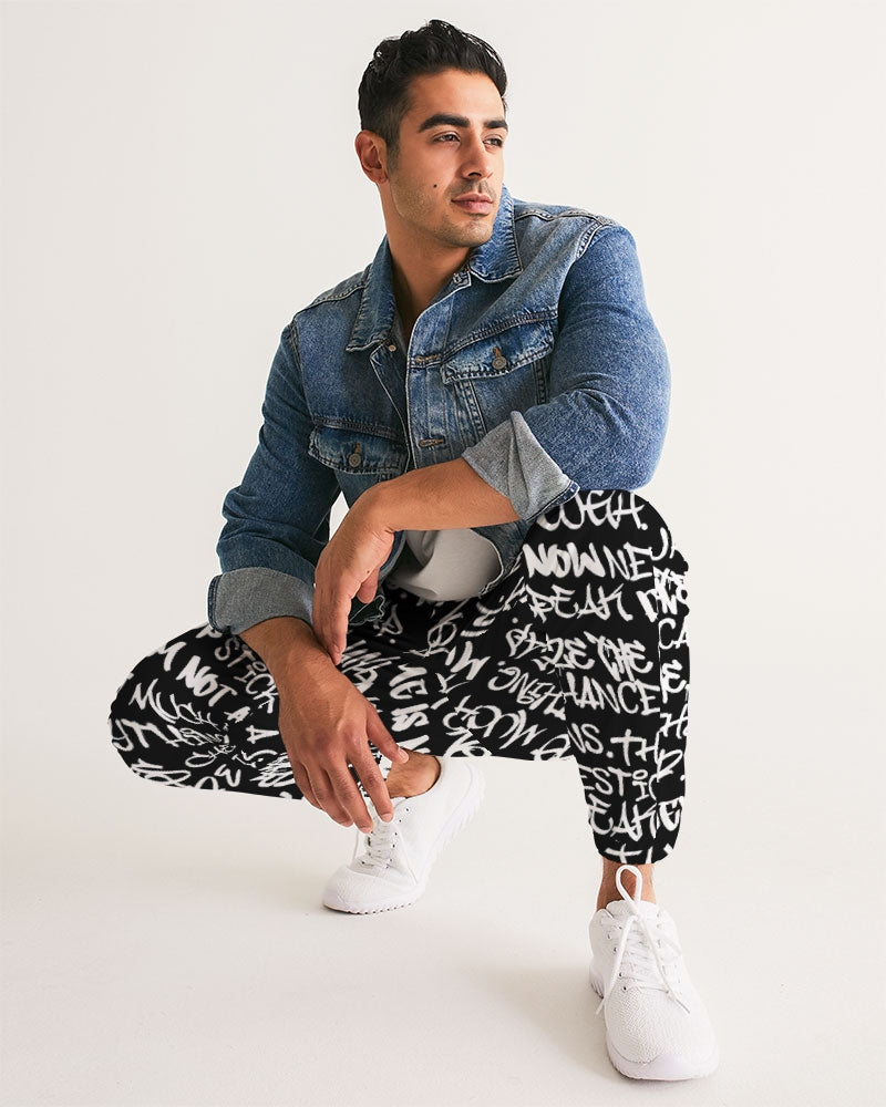 Empowering Graffiti Men's Track Pants - Punk Majesty Streetwear