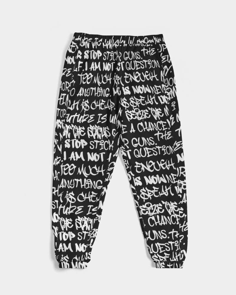Empowering Graffiti Men's Track Pants - Punk Majesty Streetwear