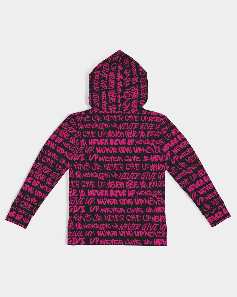 Punk Majesty NEVER GIVE UP Empowering Graffiti Kids Hoodie - Punk Majesty Streetwear