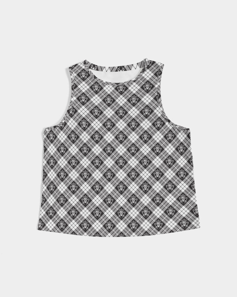 Punk Majesty Tartan Women's Cropped Tank - Punk Majesty Streetwear