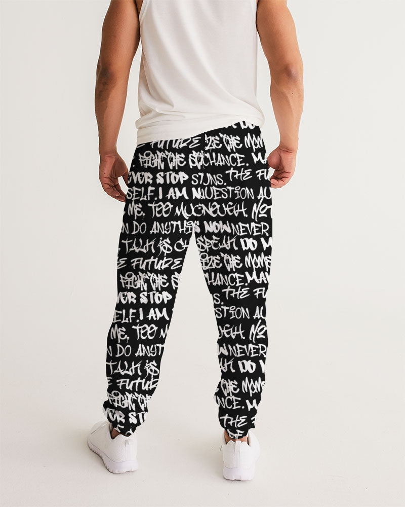 Empowering Graffiti Men's Track Pants - Punk Majesty Streetwear