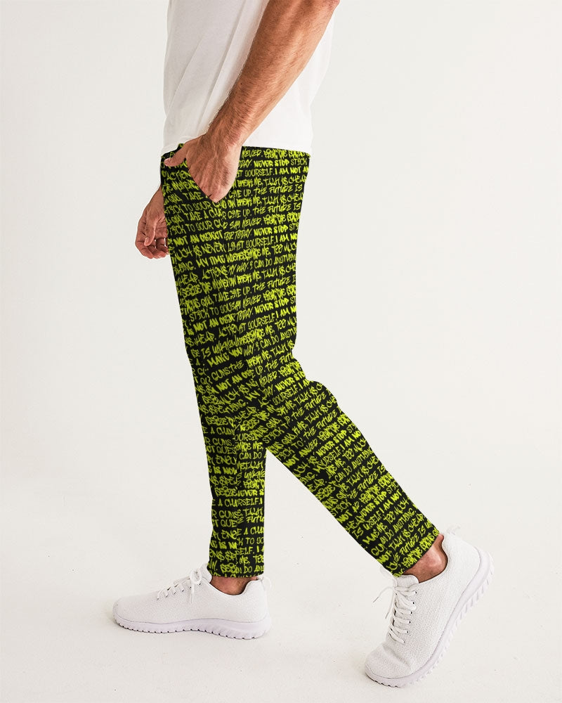 Black & Neon Graffiti Men's Joggers