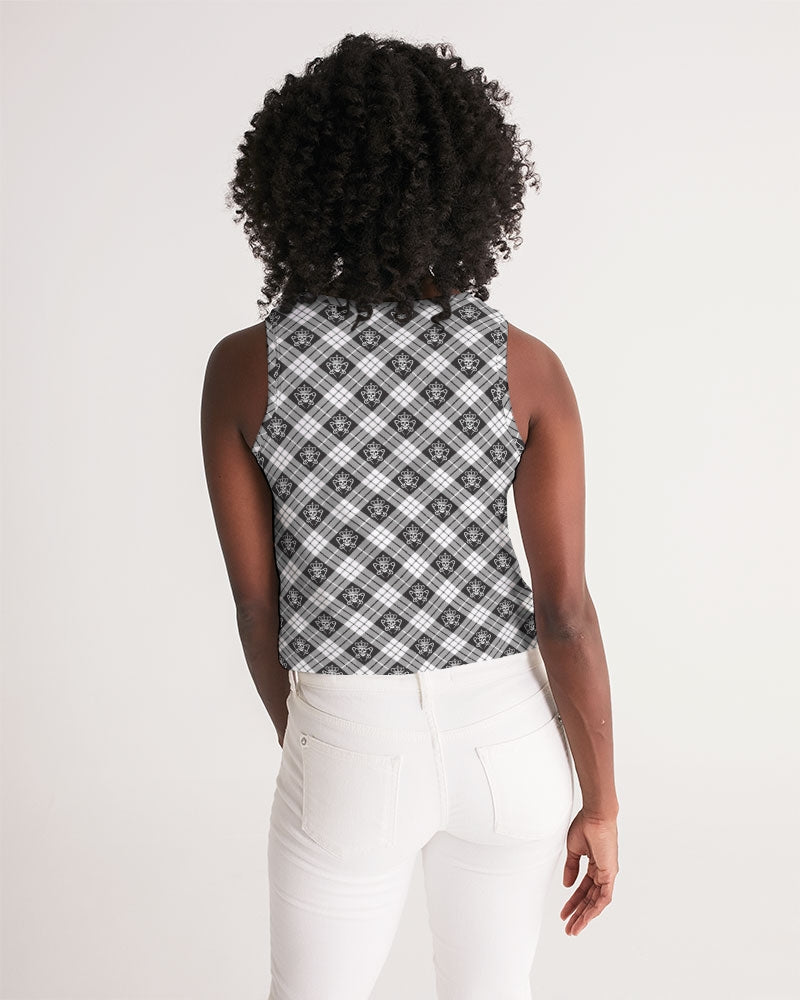 Punk Majesty Tartan Women's Cropped Tank - Punk Majesty Streetwear