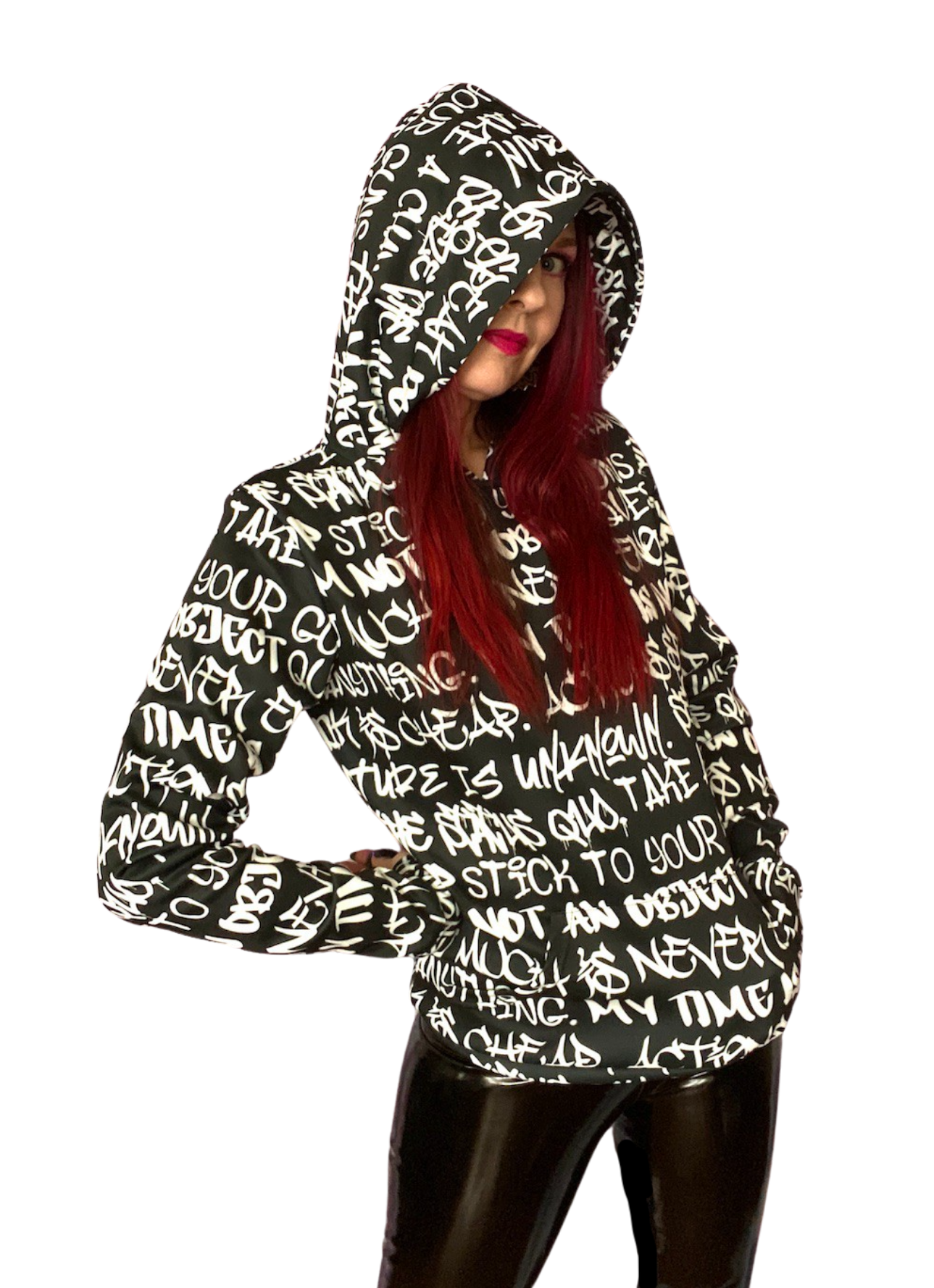 Empowering Graffiti Women's Hoodie - Punk Majesty Streetwear