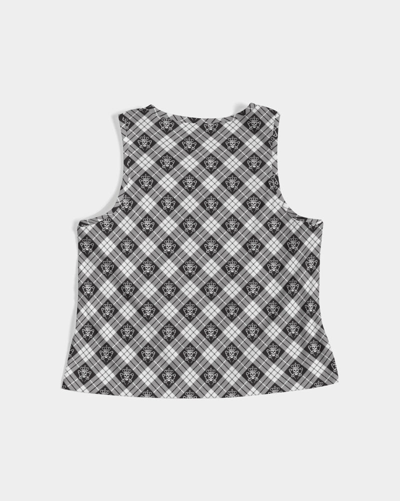 Punk Majesty Tartan Women's Cropped Tank - Punk Majesty Streetwear