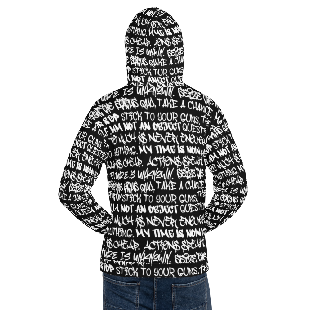 Punk Majesty Empowering Graffiti Unisex Hoodie - Punk Majesty Streetwear