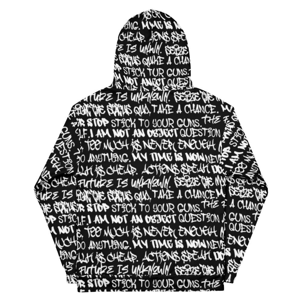 Punk Majesty Empowering Graffiti Unisex Hoodie - Punk Majesty Streetwear