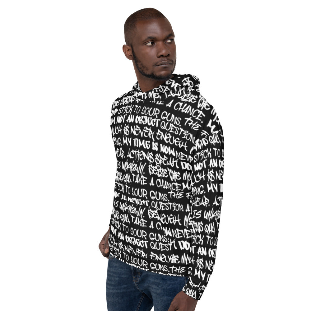 Punk Majesty Empowering Graffiti Unisex Hoodie - Punk Majesty Streetwear